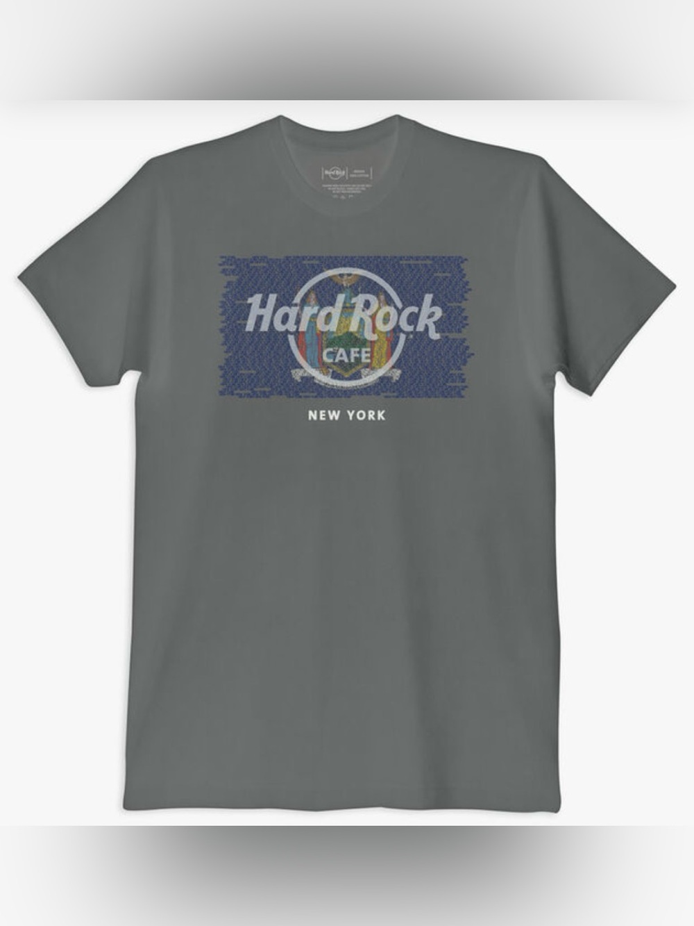 Repeat City Local Flag Tee In Charcoal Gray